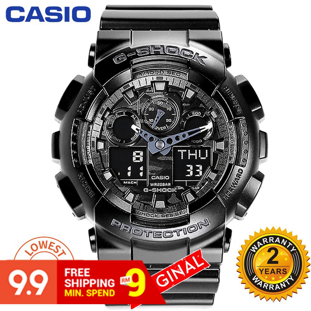 g shock ga 100 black