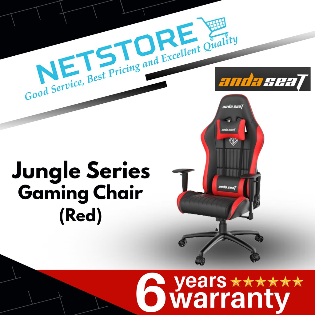 Anda Seat Jungle Series (Red) Gaming Chair Shopee Malaysia