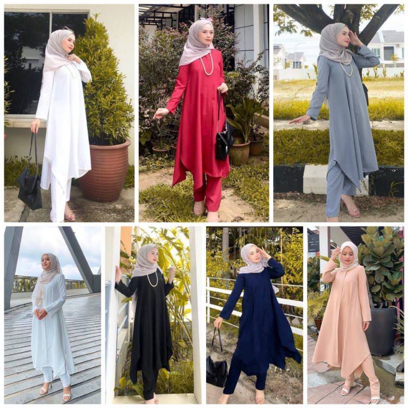 SET BLOUSE LABUH DAN SELUAR/SET MUSLIMAH/PUNJABI SET