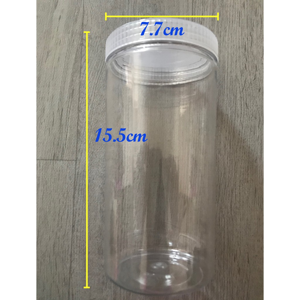 Promo Hebat! PET Plastic Jar (Balang Plastik) 15.5cm height, 7.7cm 