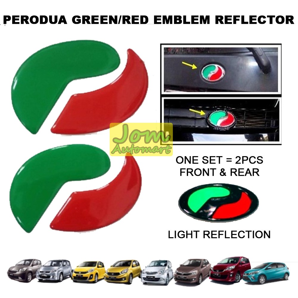 Perodua Epoxy Reflective Logo Myvi / Bezza / Alza / Axia 