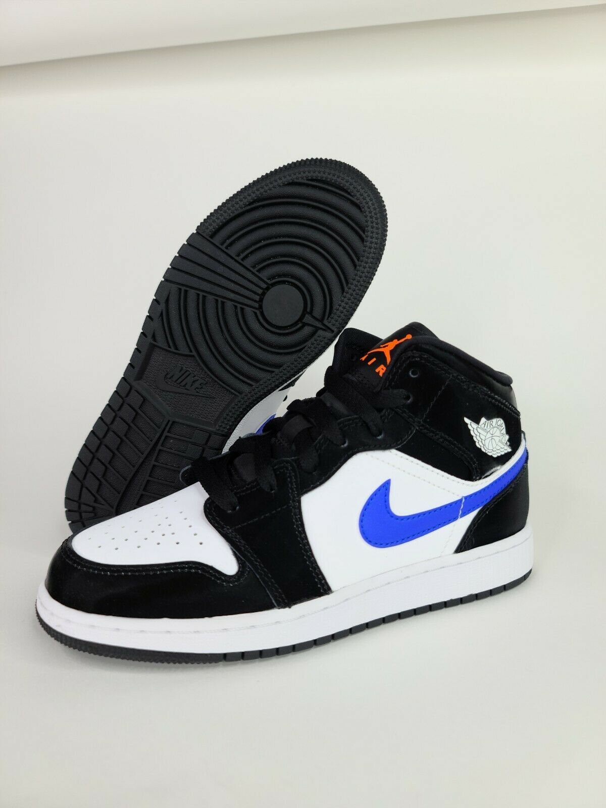 air jordan 1 mid gs black racer blue
