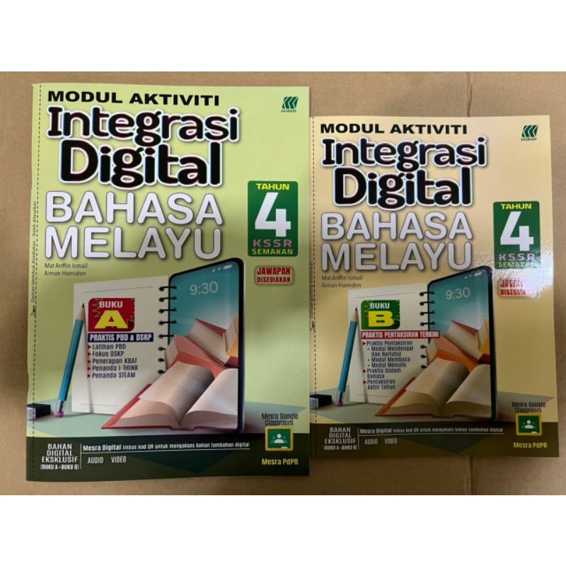 Sasbadi Modul Aktiviti Integrasi Digital Bahasa Melayu Tahun 4  Shopee