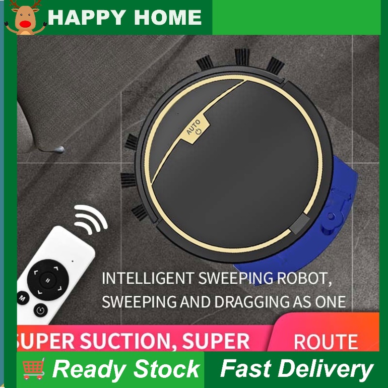 ReadyStock Robot Vacuum Cleaner 2800Pa Smart Vacuum Cleaner Home Sweeping Cleaner Electric Mop
