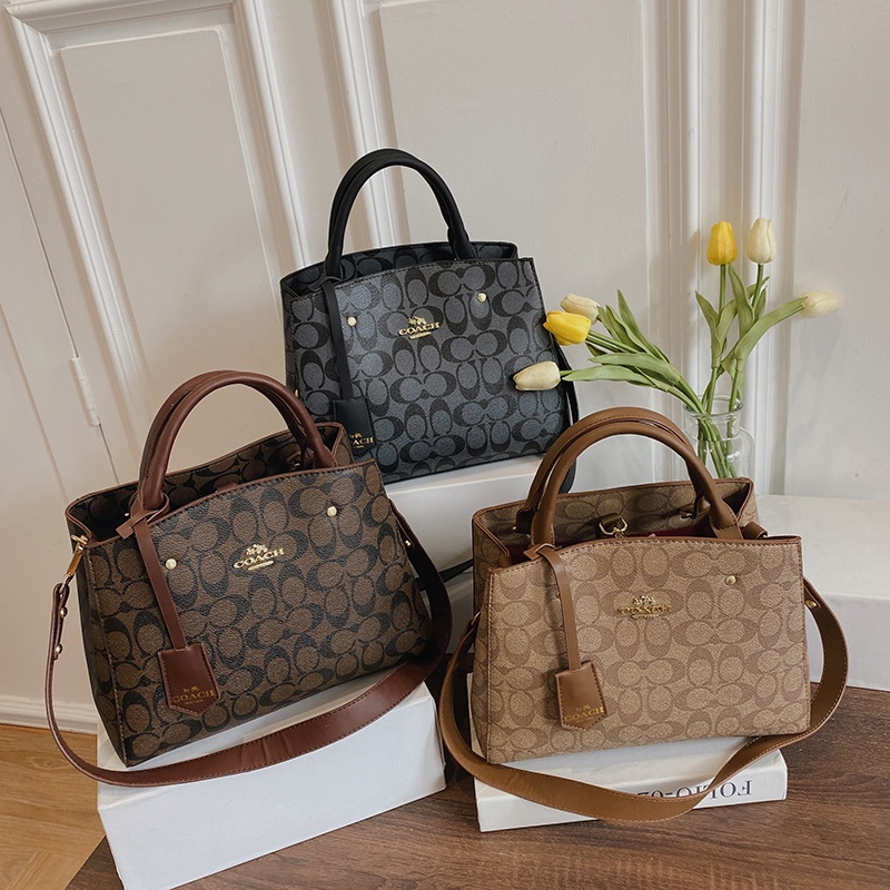 Hot Coach new ladies handbag fashion leather bag shoulder bag | Shopee  Malaysia