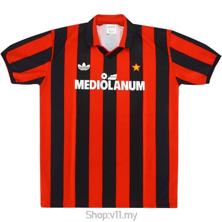 ac milan retro shirt