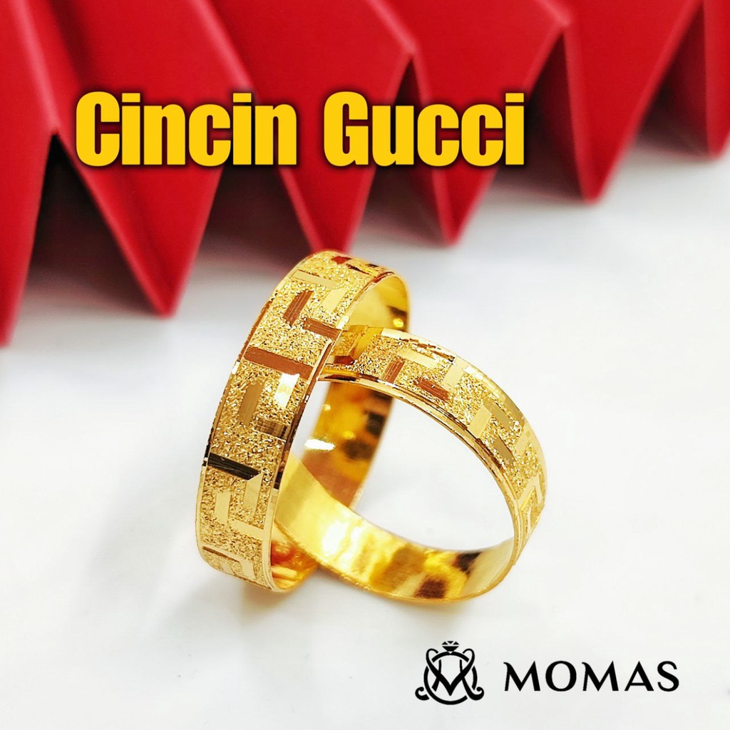 Cincin Gucci Emas 916 Tulen Cincin Belah Rotan Emas 916 Cincin Bajet