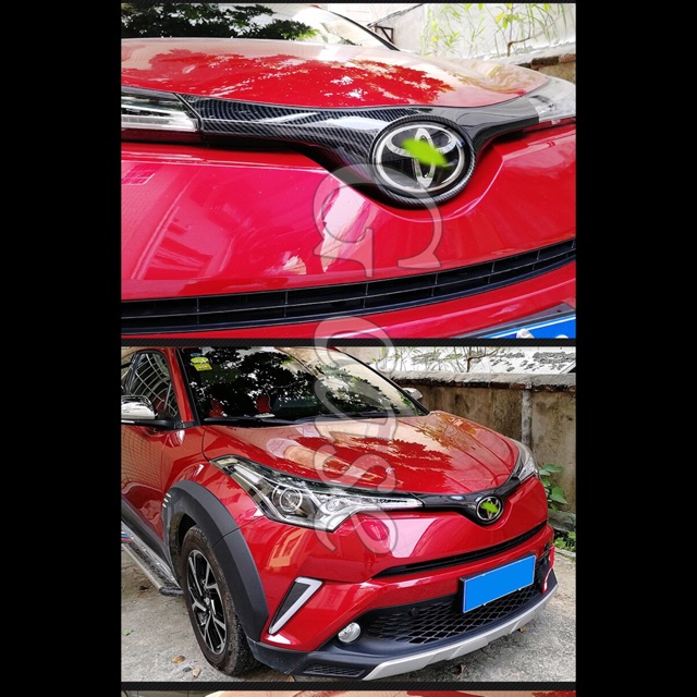 Toyota CHR Front Grill Cover Carbon Fiber Shopee Malaysia
