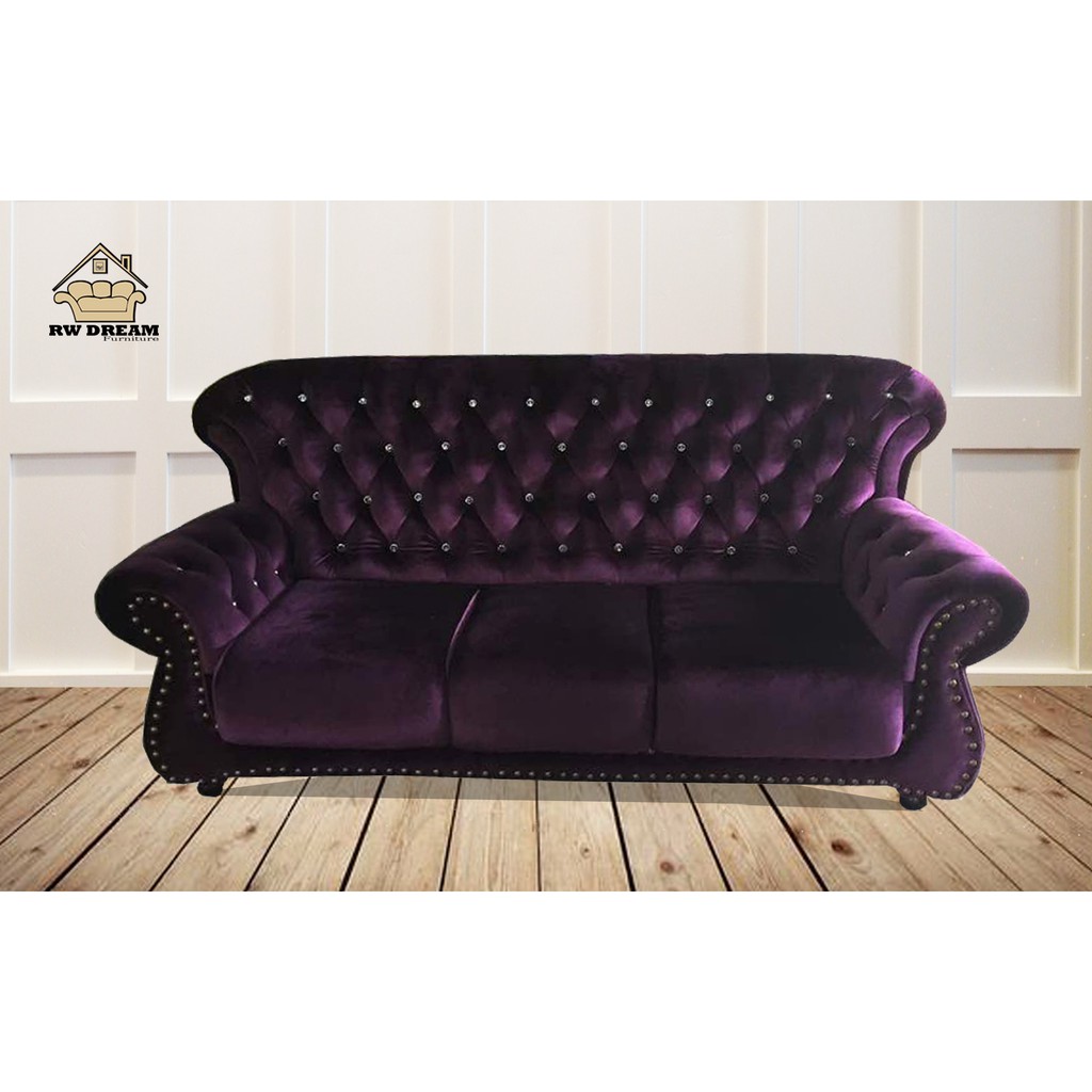 CHESTERFIELD SOFA HIGH BACK 3SEATER Shopee Malaysia