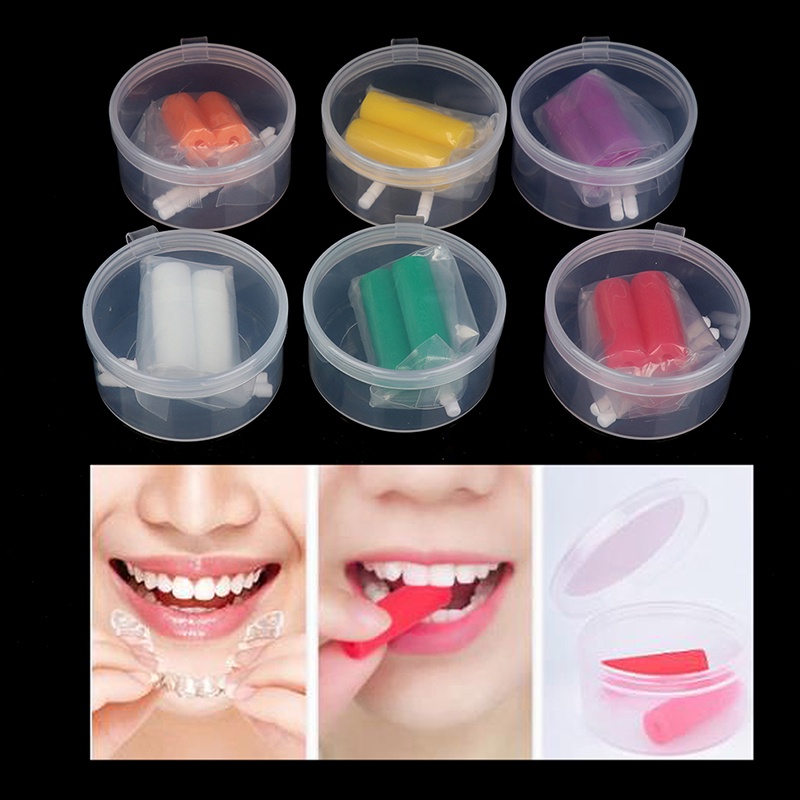 THE2Pcs/box Aligner Chewies Dental Aligner Retainer with Hand Held