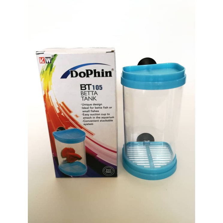 Dophin BT105 Betta Tank Aquarium Fish Stackable Divider Water Aquatic Plant Small Fishes Ikan Akuarium Tumbuhan Akuatic