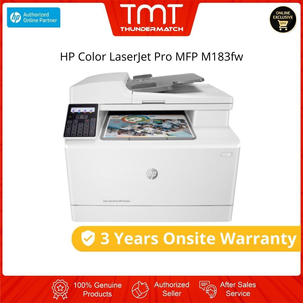 Hp Color Laserjet Pro Mfp M183fw Printer Print Scan Copy 7kw56a Shopee Malaysia 5746