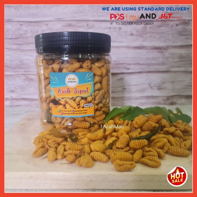 Kuih Siput Rangup Tradisional/Kuih Siput Asli Pedas/ Kuih Siput ...