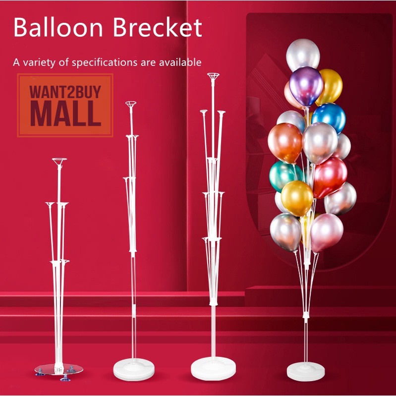 Balloon Stand Tree Set Kit With Base Stick Bracket Holder Standing Christmas Balloons Table Stand Belon Latex Foil Tube