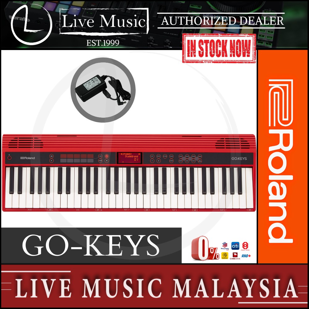Roland Go Keys 61 Keys Music Creation Keyboard With Adapter Go 61k Go Keys Gokeys Shopee Malaysia
