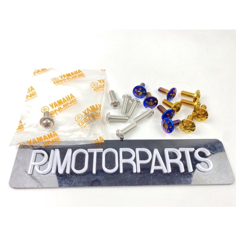 Y15ZR/ Y15 V1 V2 Screw Skrew Exhaust Skru Ekzos Paip Cover (1pc/1 Biji