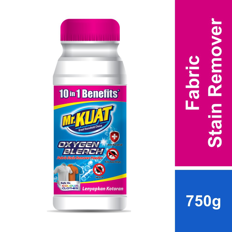 Mr Kuat Oxygen Bleach Fabric Stain Remover Powder 750g Shopee Malaysia