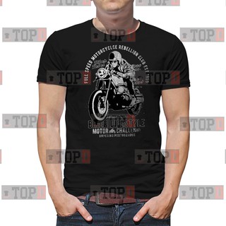 Biker Chopper Bobber Harley Davidson Indian Motard T-shirt MOTORCYCLE ADDICT 