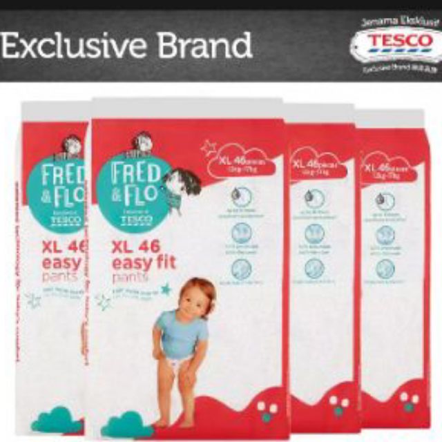 tesco pampers pants 4