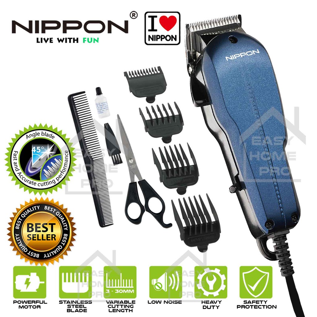 Nippon NHC-A1001 Professional Hair Clipper Hair Trimmer Hair Cutting Machine  Mesin Rambut for Men Haircut | Shopee Malaysia