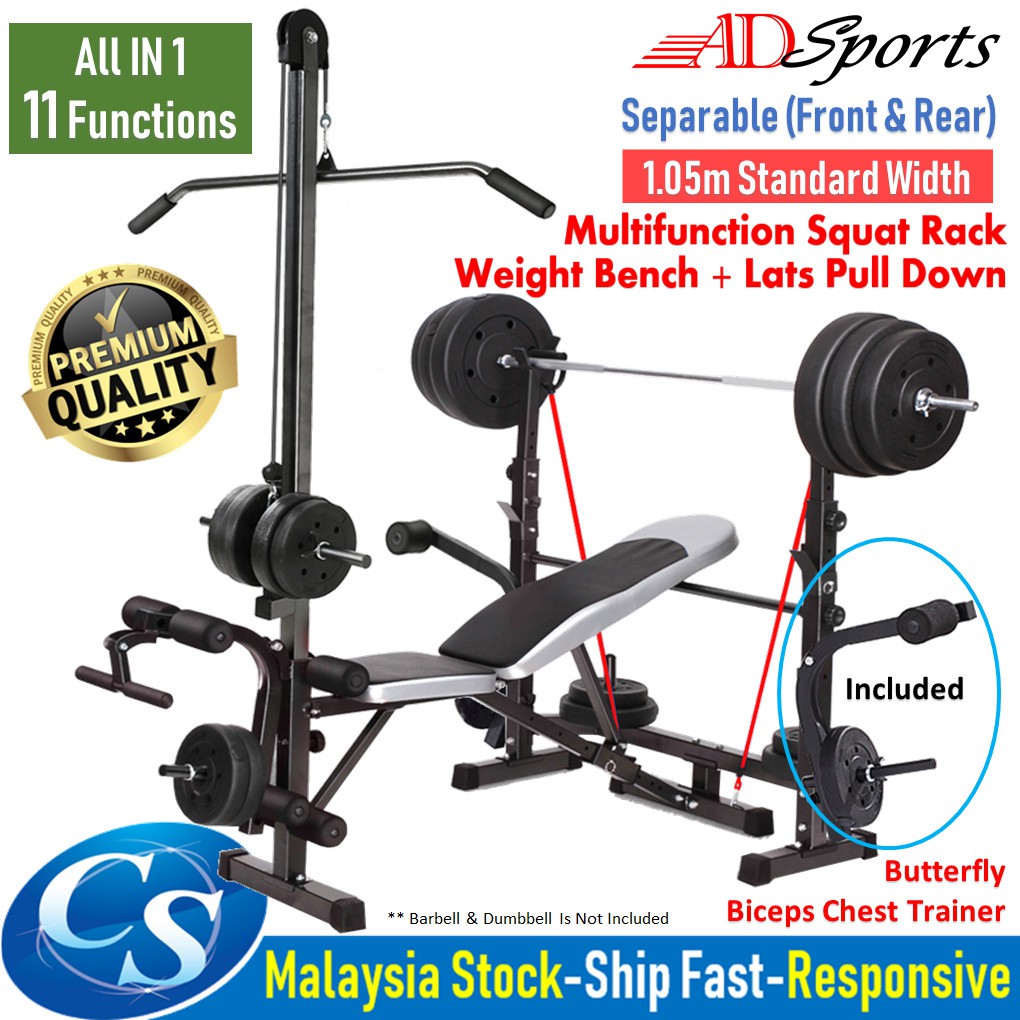Upgraded Complete Professional WeightLifting Squat Rack ...