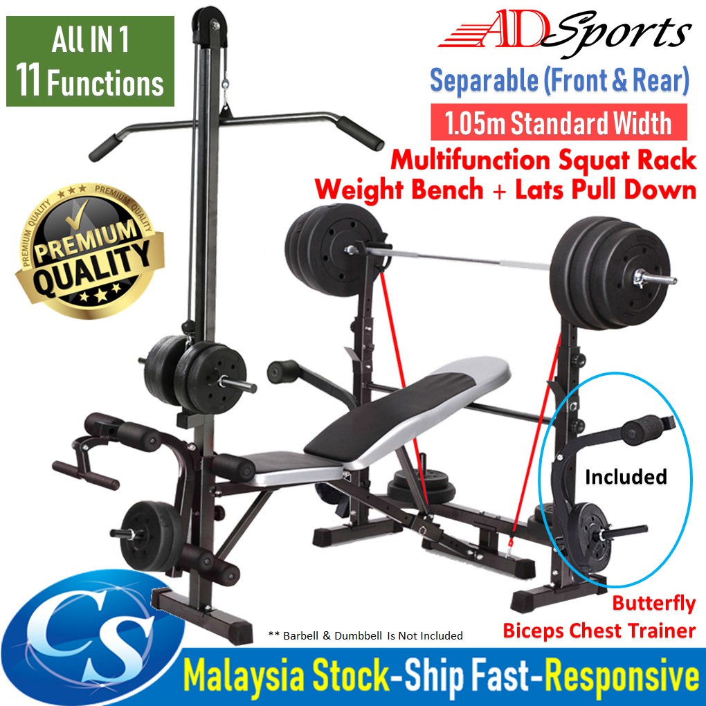 Upgraded Complete Professional Weightlifting Squat Rack Gym Ab