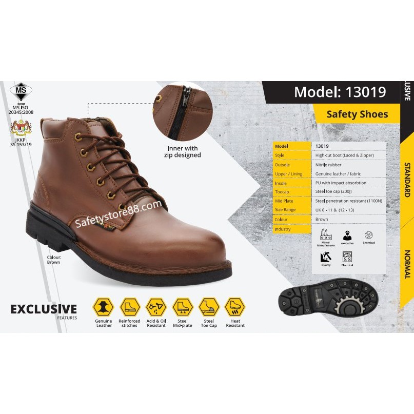 HAMMER KING SAFETY SHOES 13019 Shopee Malaysia