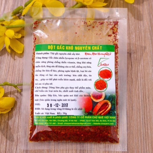 Dried gac powder for red color 50 grams pewarna makanan food colouring