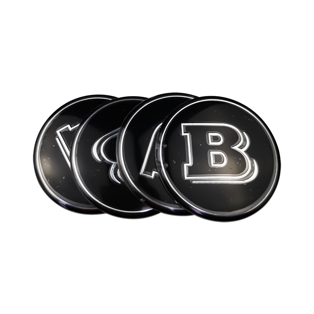 Black Gebildet 4pcs 56mm Wheel Hub Caps Centre Cover,Auto Car Styling Accessories Emblem Badge Sticker 