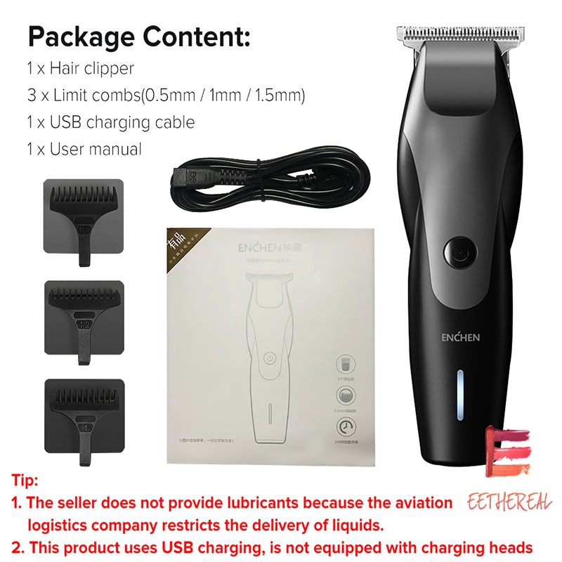 xiaomi enchen hair clipper english manual