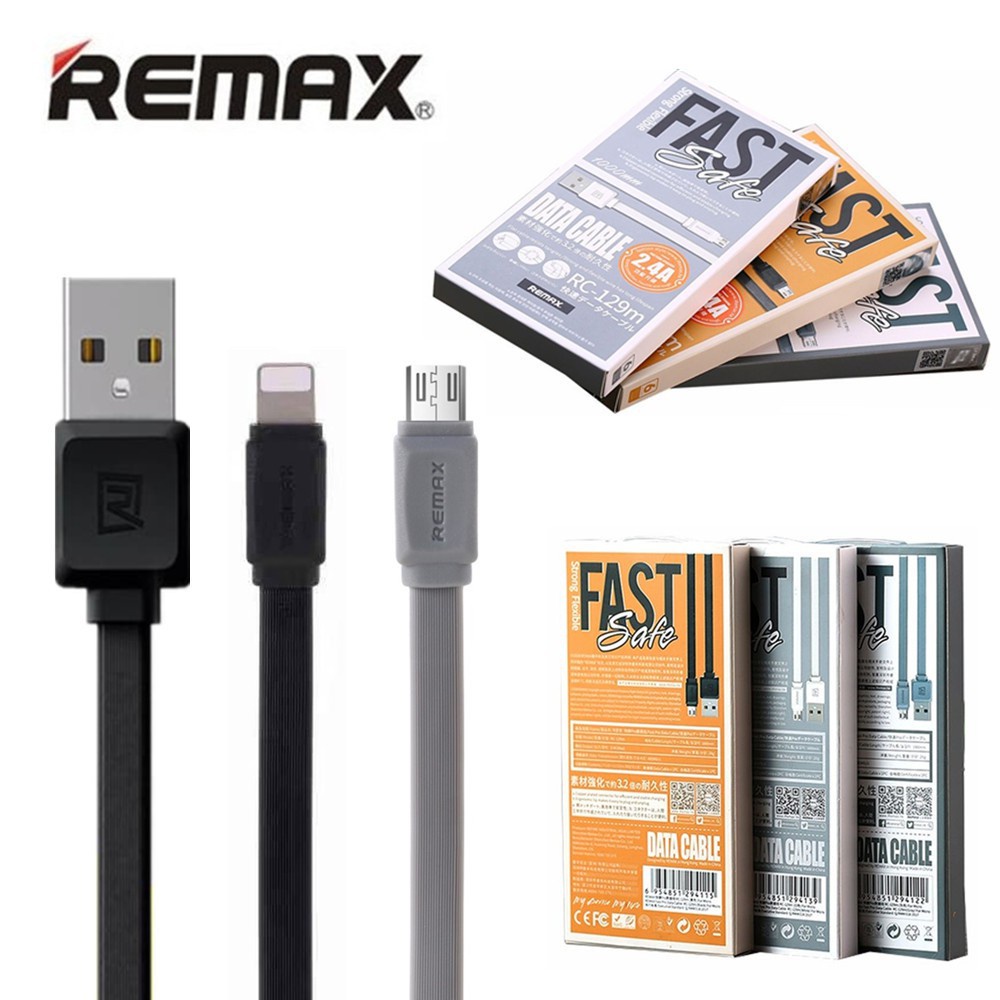 Remax Rc Strong Flexible Fast Pro A Meter Data Cable Ios Micro Shopee Malaysia