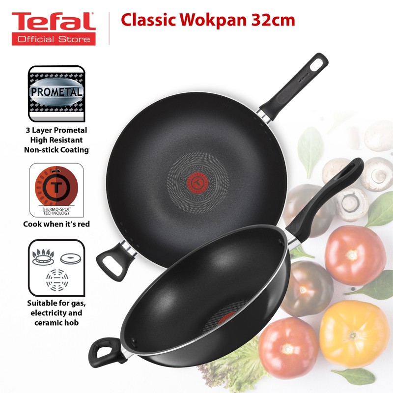 1 x Periuk Tefal Klasik / Tefal Classic Wokpan (32cm) ( A70698 ) | Shopee  Malaysia