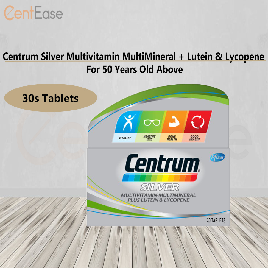 Centrum Silver Multivitamin MultiMineral + Lutein & Lycopene 30s