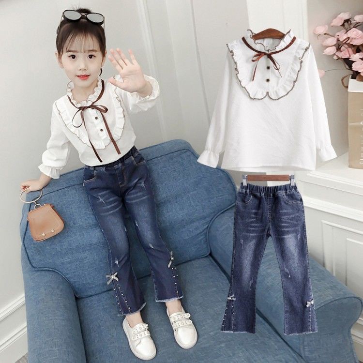 jeans shirt style for girl