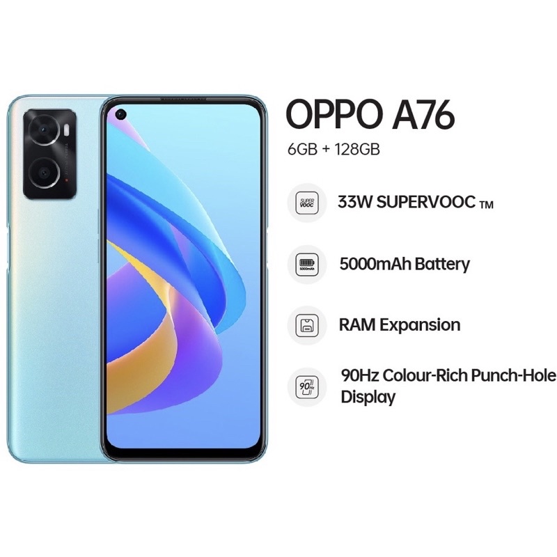 OPPO A76 6GB+128GB (CPH2375) | Shopee Malaysia