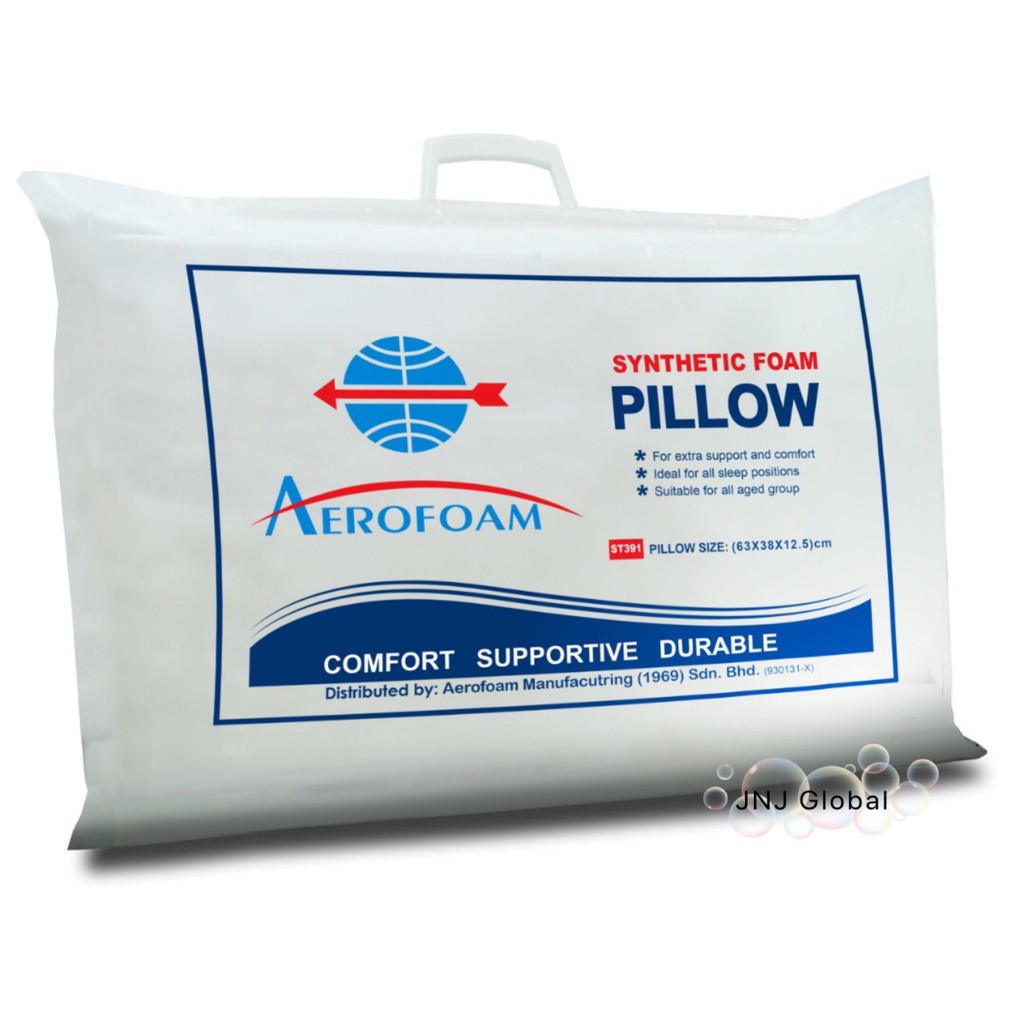 100 Authentic AEROFOAM Synthetic Latex Foam Pillow Shopee Malaysia