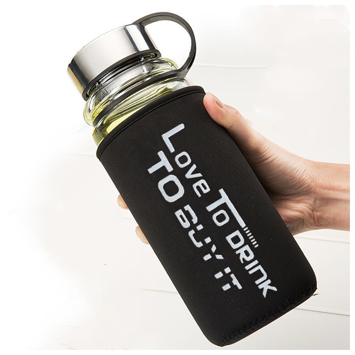 Premium Must Large Capacity Glass Cup Heat-Resistant Water Portable Men's Bottle - Image 3