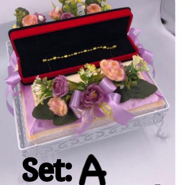 Bekas Hantaran Set Gelang Rantai Cincin Shopee Malaysia