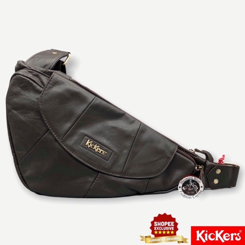 KICKERS PREMIUM LEATHER SLING & HIKING BAG ( KICS 88934 ) Shopee