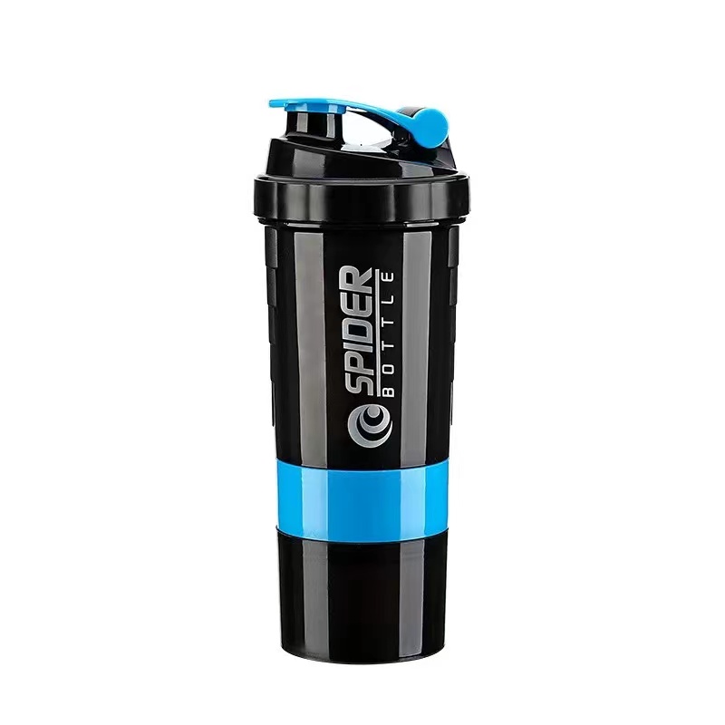 JY Protein Shaker 3 In 1 Sports Water Bottle With Inserted Mixing Ball BPA Free 600ml