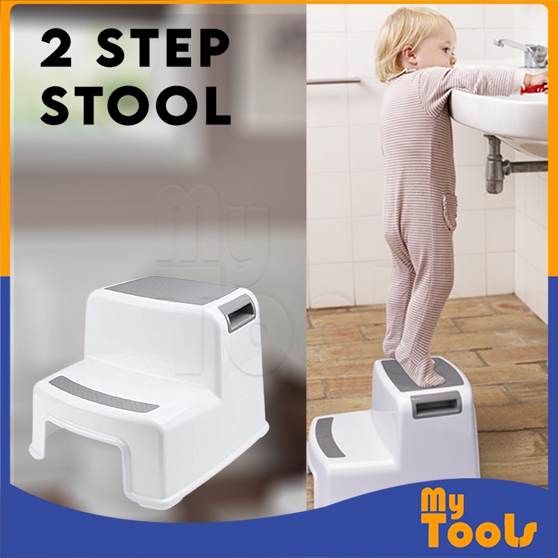 Mytools Thick Plastic 2 Step Stool Kids Toddler Stool Toilet Potty ...