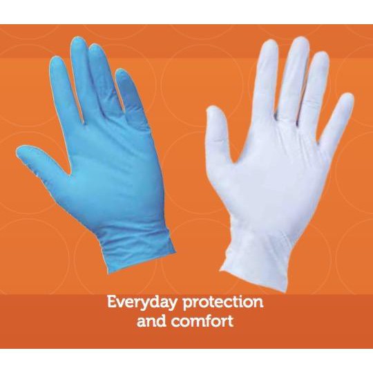 KLEENGUARD G10 Flex. white / Blue Nitrite Hand Glove 100pcs, HACCp ...