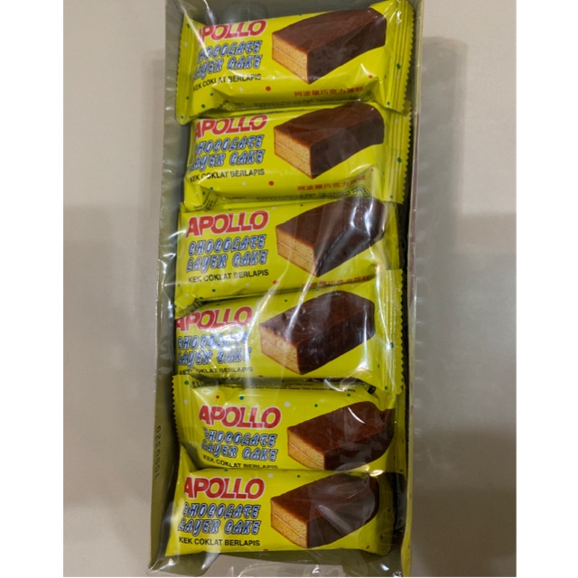 Apollo Chocolate Layer Cake(18g x 24 packets) | Shopee Malaysia