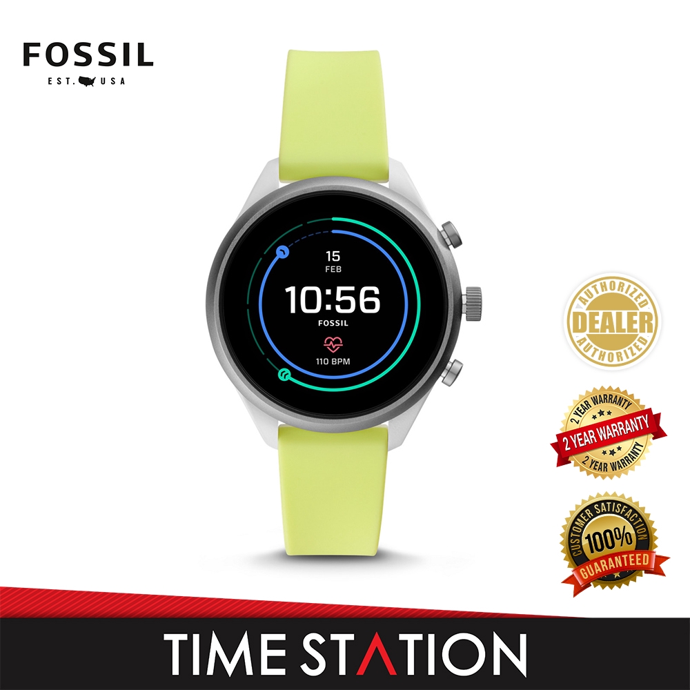 fossil silicone smartwatch