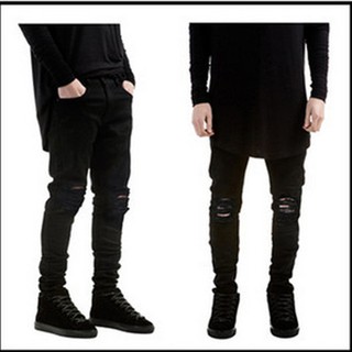 black damage jeans for mens