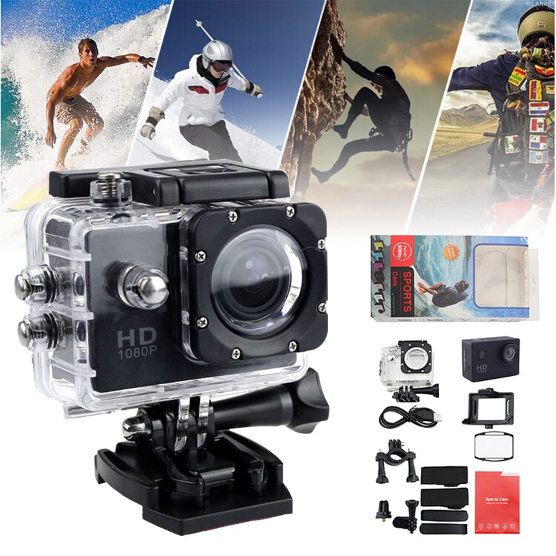 FULL HD Action Camera Sport DVR Videocamera Video impermeabile protezione GO PRO Tools 