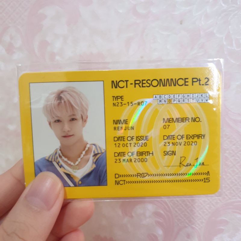 (booked) Renjun Id Card | Shopee Malaysia