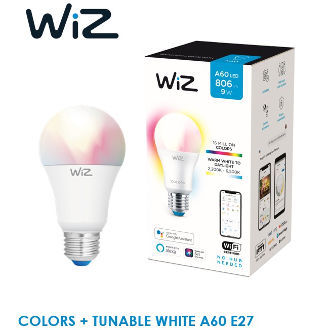 Philips WIZ 9W A60 Tunable White + Color Bulb HSE Shopee Malaysia