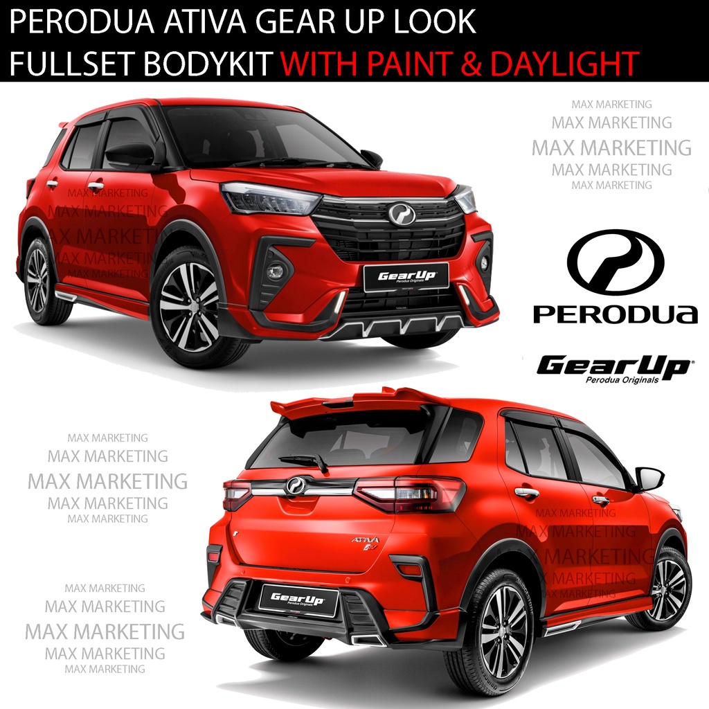 PERODUA ATIVA GEAR UP LOOK ABS FULL SET BODYKIT WITH PAINT (GU) ABS