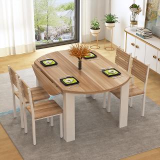 Dining Table Chair Set He Eat Table Square Round Dining Table Folding Telescopic Modern Simple Household Small Huxing Table Shopee Malaysia